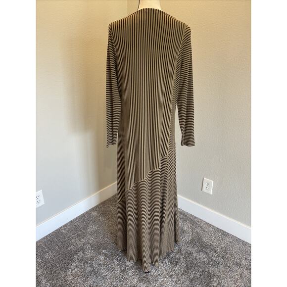 Soft Surroundings Riley Dress Long Sleeve Maxi Ribbed Large Lagenlook - Picture 5 of 9